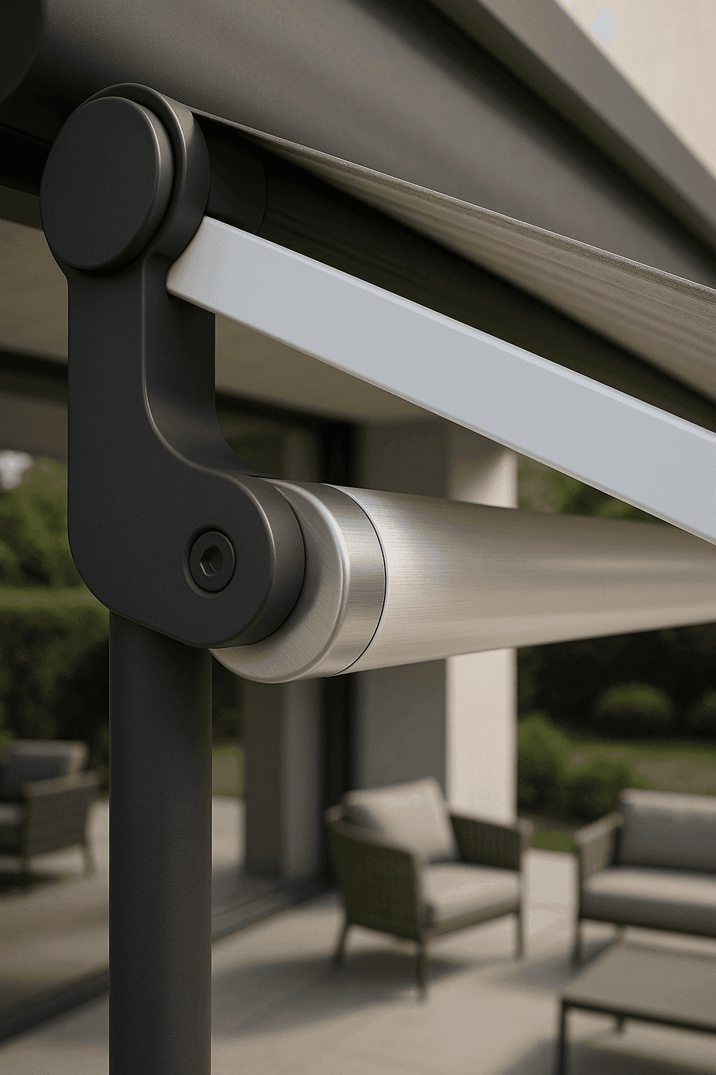 motorized awning’s hardware